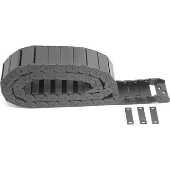 Befenybay R28 Vnitřní rozměr 15x40mm Délka 1 metr Černý plastový flexibilní tažný řetěz Nosič