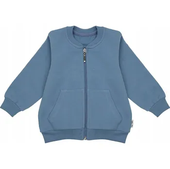 Chlapecká mikina Chlapecká mikina bomber se stojáčkem modrá Nicol, vel. 86