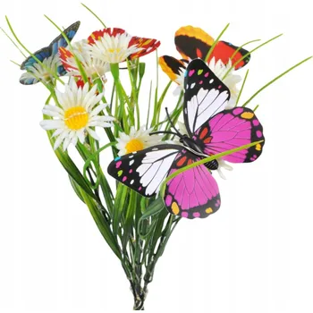 Venkovní osvětlení Solární lampa, kvetoucí zahradní lampa, louka, dekorativní květiny do zahrady