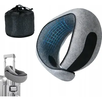 Polštář Polštář Polštář DO LETADLA opěrka hlavy ROHLÍK NA KRK paměťová pěna