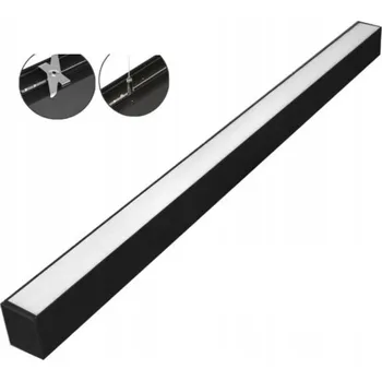 Stropní přisazené svítidlo Bowi 40 W 120 cm černé 3000 K