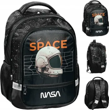 Školní batoh Vícekomorový Školní batoh PP24SC-260 SPACE NASA ČERNÝ PASO