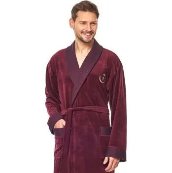 Pánský župan Pánský župan LaL 9101 BJ Bordó XL