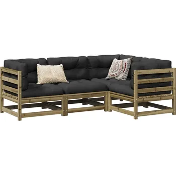 Zahradní lavice zahrada-XL 4dílná zahradní sedací souprava impregnovaná borovice 3299411