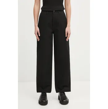 Dámské kalhoty Bavlněné kalhoty Carhartt WIP W Brandon Single Knee Pant, S, černá, 99X