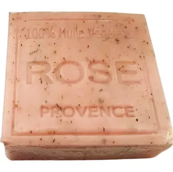 Mýdlo Maître Savonitto Přírodní řemeslné mýdlo Růžový Květinový Peeling 100 g