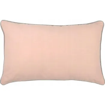 Polštář Polštář DUO 30x50 PUDROVĚ ŠEDÝ lem, jednobarevná výplň