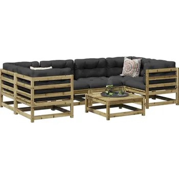 Zahradní lavice zahrada-XL 7dílná zahradní sedací souprava impregnovaná borovice 3299311