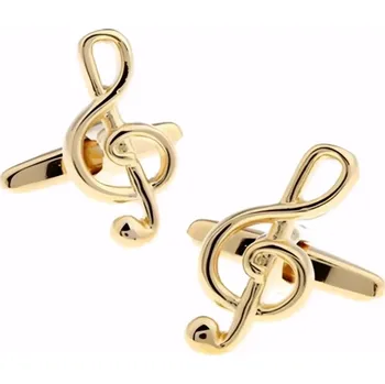 Manžetový knoflíček Amparo Miranda® Manžetové knoflíčky Houslový klíč 86849-4, Barva zlatá