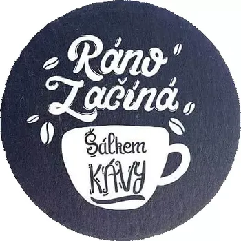 Kameninový podtácek - Šálek kávy