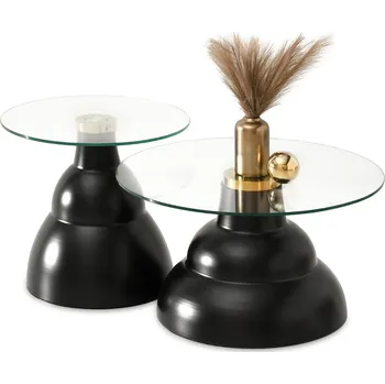 Křeslo Mebel Partner Ofendi (průhledné + černá)