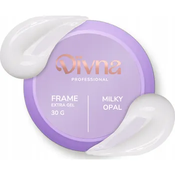 Lak na nehty DIVNA Frame Builder Gel MILKY Opal 30 ml stavební gel barevný na nehty