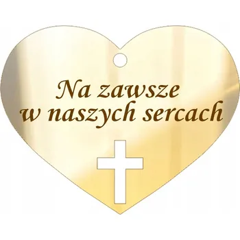 Svíčka PŘÍVĚSEK NA HŘBITOVNÍ SVÍČKA ZLATÉ SRDCE JE NAVŽDY V NAŠICH SRDCÍCH ZRCADLOVÝ PLEXI