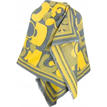 Šála Agrafka šála žlutá 190 cm - žena