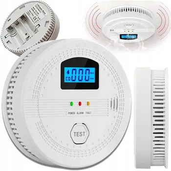 Zabezpečovací technika DETEKTOR OXIDU UHELNATÉHO A KOUŘE 2V1 BEZDRÁTOVÝ