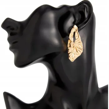 Náušnice Náušnice visací, zlaté plíšky K1718