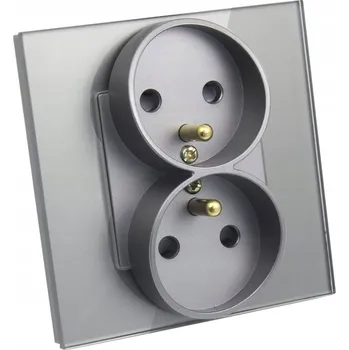 Elektrická zásuvka Elektrická Zásuvka B-line , šedá