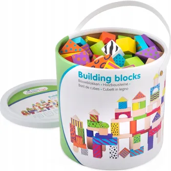 ostatní stavebnice New Classic Toys Sada dřevěných stavebnice 100 ks