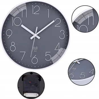 Hodiny HODINY NA ZEĎ LOFT MODERNÍ TICHÉ 30CM