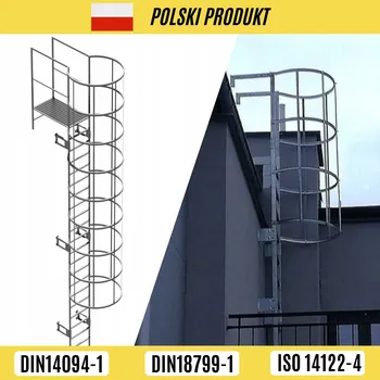 Žebřík NOUZOVÝ ŽEBŘÍK S KOŠEM A PRŮCHODEM PŘES PODKROVÍ 3,1 M POZINK