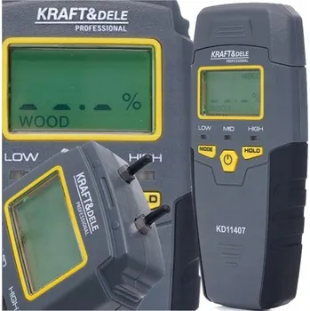 Invazivní vlhkoměr na dřevo Kraft&Dele 5-50 %