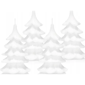 Svíčka Dekorativní parafinová svíčka bez vůně Drobo 4 ks