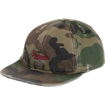 Pánské tenisky Supreme Distressed Script 6-Panel Woodland Camo UNI