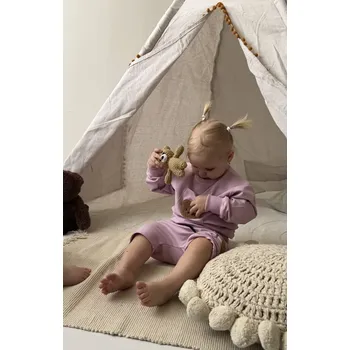 Dívčí mikina ANDY Boom Dětská mikina Little Bear šeřík ke krku Velikost děti: 86