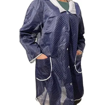 Kuchyňská zástěra STYLOVÁ ZÁSTĚRA TMAVĚ MODRÁ S RUKÁVY M-017 VELIKOST 40