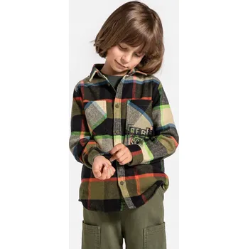 Pánská košile Chlapecká košile s kostkovaným vzorem a dlouhým rukávem 098 Coccodrillo ZC4