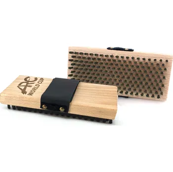 ARC 1.0 fine stainless steel - Red nylon containment loop, Rectangular World Cup Brush