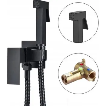 Bidetová Baterie Pod Omítku TEPE Czysta Luxusní Kubická Černá