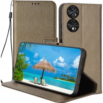 Pouzdro na mobilní telefon Flipové pouzdro MBM pro TCL 40 NXTPAPER, hnědé