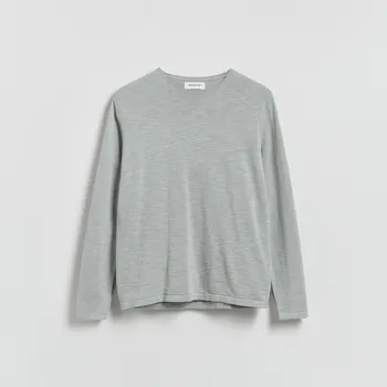 Pánský svetr Reserved - Bavlněný svetr - světle šedá - 634HD-09X - 634HD-09X-XXL