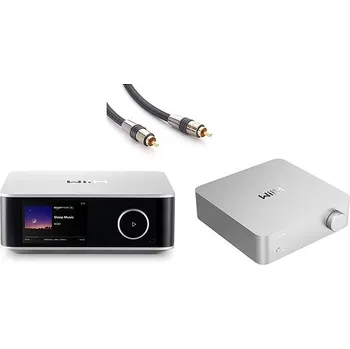 Hi-Fi komponenty WiiM Ultra Silver + Vibelink Amp Silver + Eagle Cable Deluxe II koaxiální 1,5m