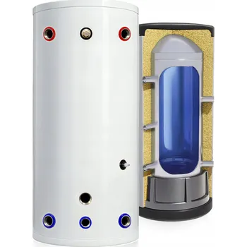 akumulační nádrž AKUMULAČNÍ NÁDRŽ NEREZOVÁ pro topení, zásobník ÚT pro tepelné čerpadlo, kotel, kamna 200L