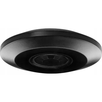 Pohybové čidlo Stropní PIR čidlo pohybu 360° nástěnný pro LED, ultra tenké, 2000W, černé