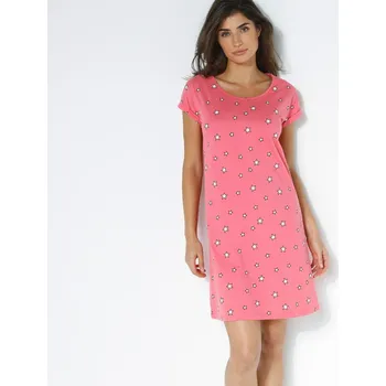 Dámská noční košile Blancheporte Sada 2 nočních košil s potiskem "The silent night" fuchsie+antracitová 42/44