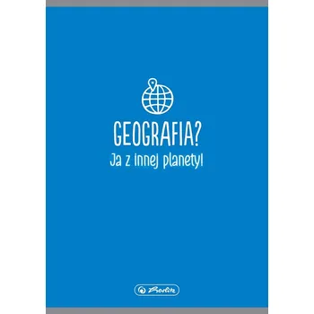 Sešit Sešit A5 60k čtvereček geografie předmětový soft touch Herlitz