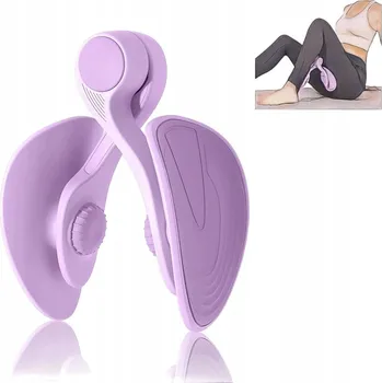 MOTÝLEK PRO CVIČENÍ SVALŮ PÁNEVNÍHO DNA POSILOVAČ STEHEN TRÉNINK BOKŮ FIALOVÝ