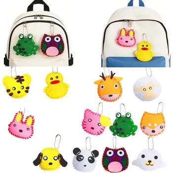 kreativní sada SADA NA ŠITÍ PRO DĚTI Z PLSTI PLST DIY ZÁVĚSKY