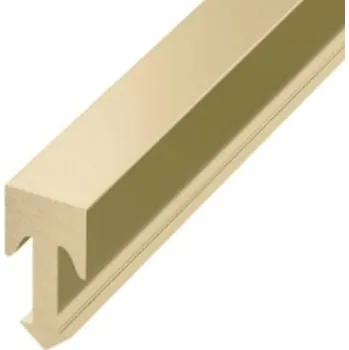 ukončovací lišta Lišta dělící "T " Eviso žlutá mat, mosaz délka 270 cm, výška hrany 2 mm, FLMF0001