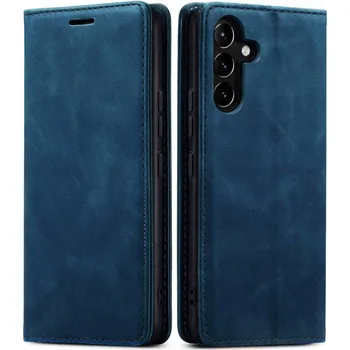 Pouzdro na mobilní telefon Flipové pouzdro NSTYL pro Samsung Galaxy S25 modré