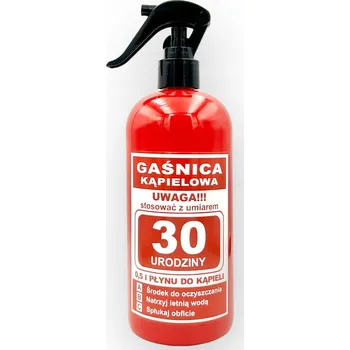 Koupelová pěna Dárek k 50. narozeninám pro muže a ženu - krémová do koupele pěna s Hasicí Přístroj přístrojem