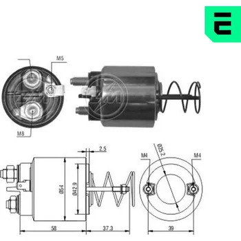 Elektromagnetický spínač, startér, ZM1492
