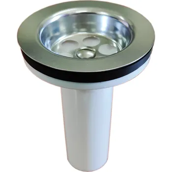 Zátka bez přepadu se sítkem kulatý Akces stříbrná