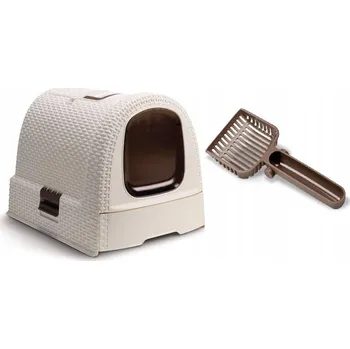 Toaleta pro kočku Curver krytá kočičí toaleta 51 cm x 39,5 cm x 39,5 cm