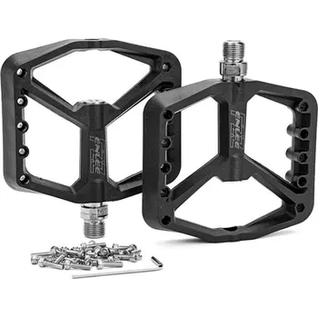 Pedál na kolo Pedály Enlee NY02 plastová platforma 110 x 100 mm černá