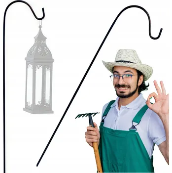 Věšák - STOJACÍ VĚŠÁK na Květináč Květiny do Zahrady Hák