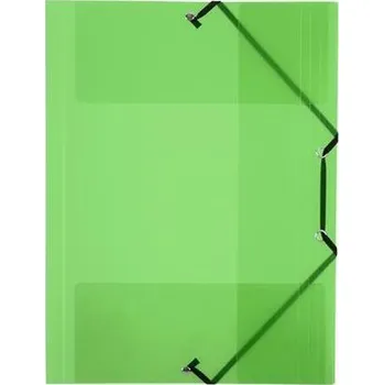 Archivační box Desky s gumičkou "PropyGlass", transparentní, zelená, PP, 15 mm, A4, VIQUEL 113373-08
